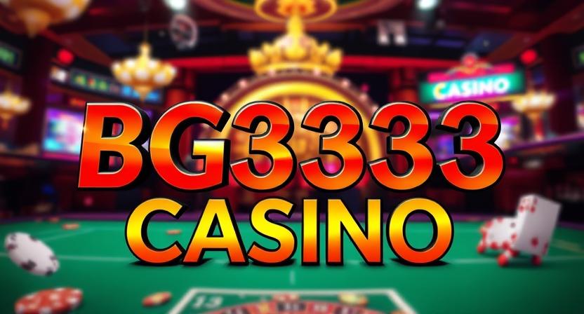 Live dealer streaming tables on BG3333 casino